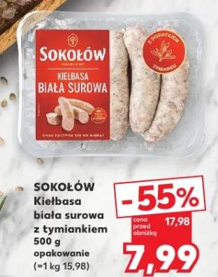 Kiełbasa biała surowa z tymiankiem