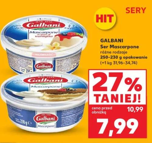 Ser mascarpone różne rodzaje