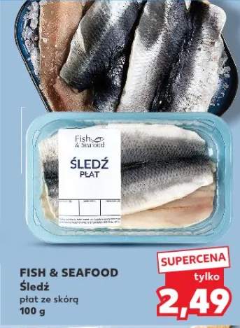 Śledź filet ze skórą