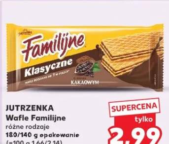 Wafle Familijne różne rodzaje