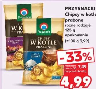 Chipsy w kotle prażone różne rodzaje