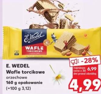 Wafle torcikowe orzechowe