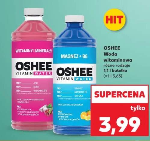 Woda witaminowa różne rodzaje