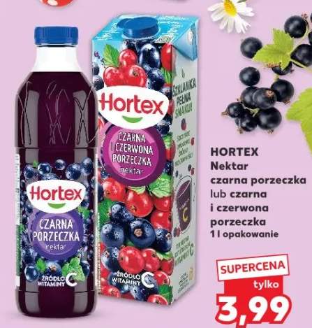 Nektar czarna porzeczka lub czarna i czerwona porzeczka