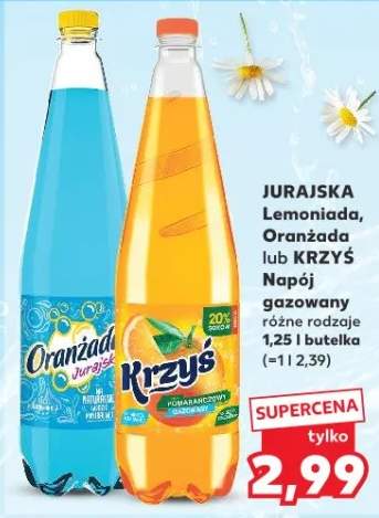 Napój gazowany Krzyś różne rodzaje
