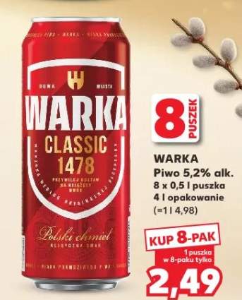 Piwo Classic 1478 5,2% alk.