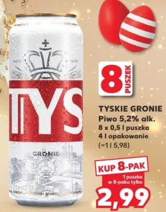 Piwo Gronie 5,2% alk.