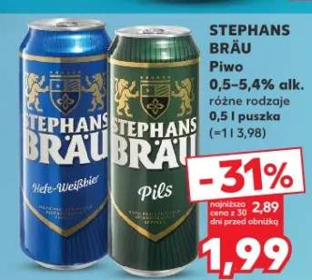 Piwo Bräu 0,5-5,4% alk. różne rodzaje