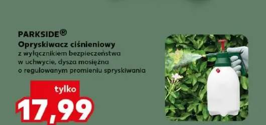 Opryskiwacz ciśnieniowy z wyłącznikiem bezpieczeństwa w uchwycie, dysza mosiężna o regulowanym promieniu spryskiwania