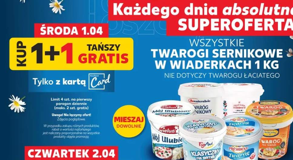 Twaróg sernikowy w wiaderku różne rodzaje