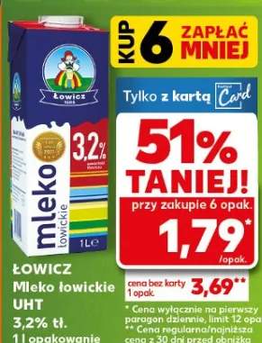 Mleko łowickie UHT 3,2% tł.