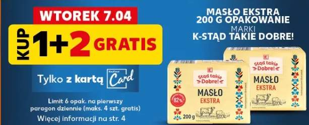 Masło ekstra 200 g opakowanie