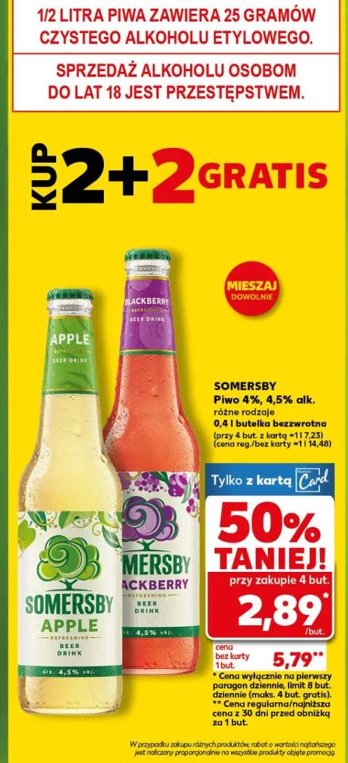 Piwo 4%, 4.5% alk. różne rodzaje