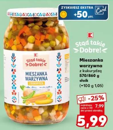 Mieszanka warzywna z kukurydzą