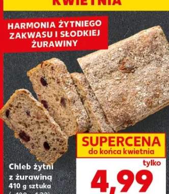 Chleb żytni z żurawiną