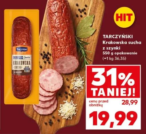 Kiełbasa krakowska sucha z szynki
