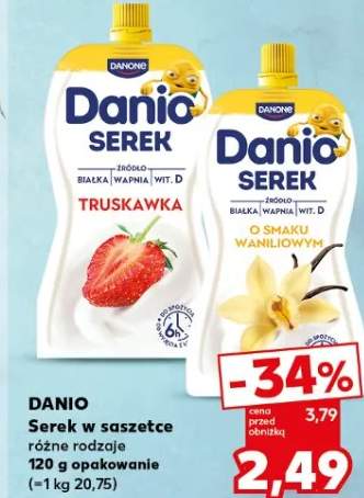 Serek w saszetce różne rodzaje