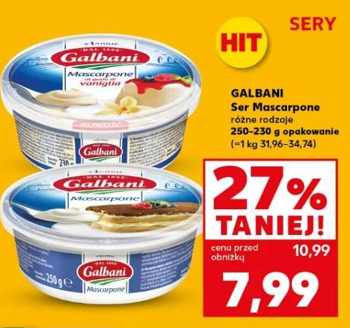 Ser mascarpone różne rodzaje