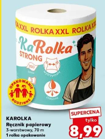 Ręcznik papierowy 3-warstwowy, 70 m 1 rolka opakowanie