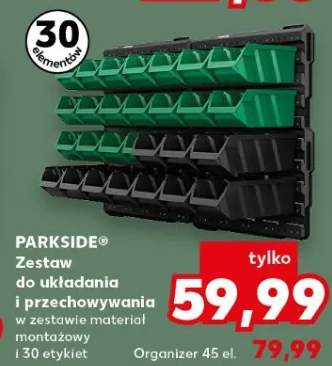 Zestaw do układania i przechowywania i zestaw materiału montażowego i 30 etykiet