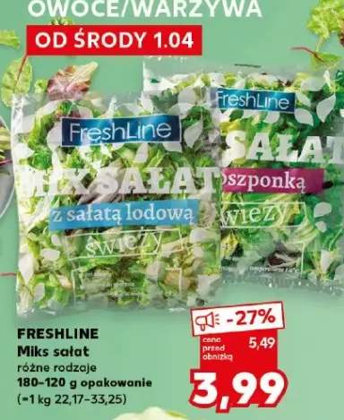 Mix sałat różne rodzaje