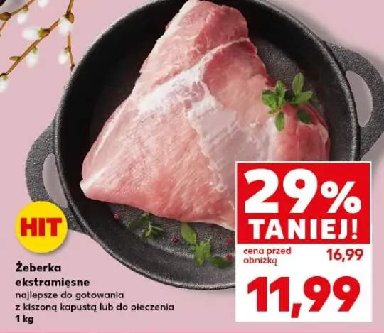 Żeberka ekstradłużne najlepsze do gotowania z kiszoną kapustą lub do pieczenia