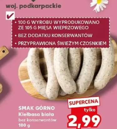 Kiełbasa biała bez konserwantów