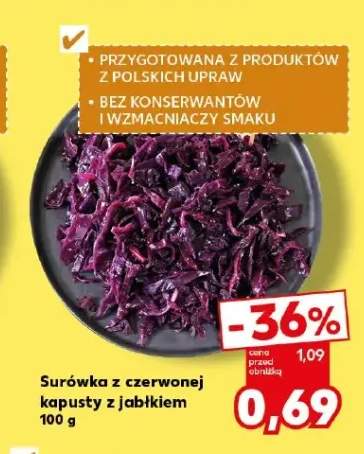 Surówka z czerwonej kapusty z jabłkiem