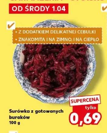 Surówka z gotowanych buraków