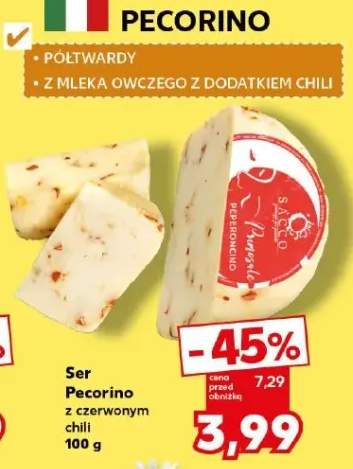 Ser Pecorino z czerwonym chili
