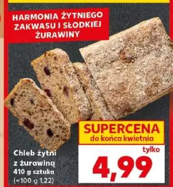 Chleb żytni z żurawiną