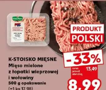Mięso mielone z łopatki wieprzowej i wołowiny