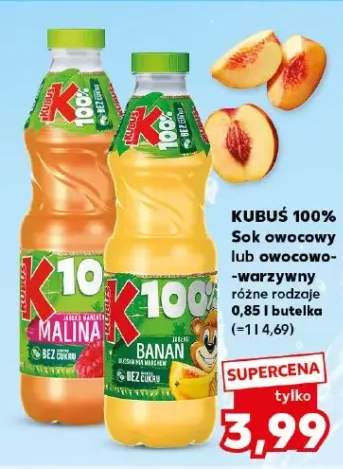 Sok owocowy lub owocowo-warzywny różne rodzaje