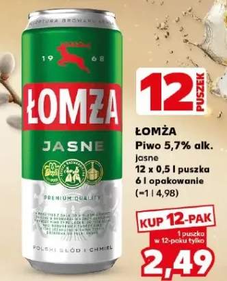 Piwo 5,7% alk. jasne