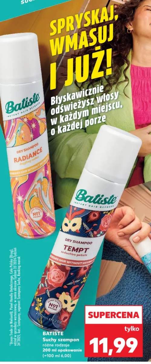 Suchy szampon różne rodzaje