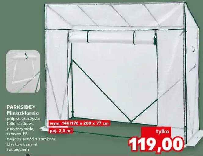 Miniszklarnia poliprzeźroczysta foliatunelowa