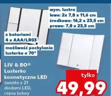 Lusterko kosmetyczne LED