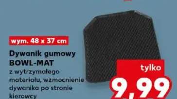 Dywanik gumowy z wytrzymałego materiału, wzmocnienie dywanika po stronie kierowcy