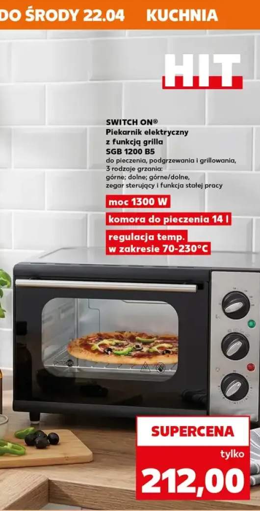 Piekarnik elektryczny z funkcją grilla 