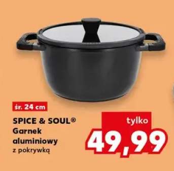 Garnek aluminiowy z pokrywką