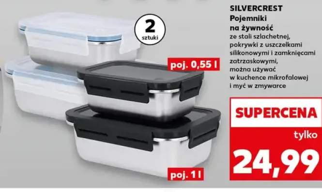 Pojemniki na żywność ze stali szlachetnej