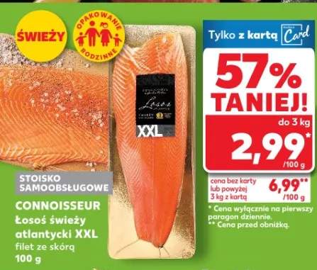 Łosoś atlantycki XXL filet ze skórą