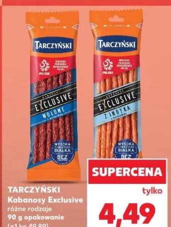 Kabanosy Exclusive różne rodzaje