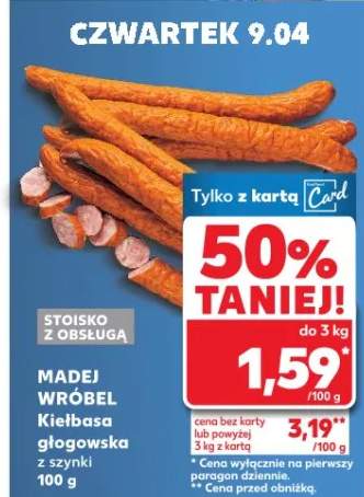 Kiełbasa głogowska z szynki