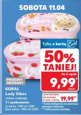 Lody Vibes różne rodzaje