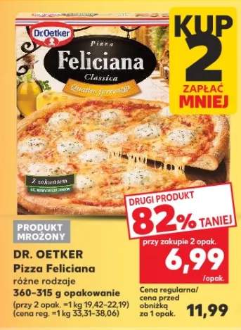 Pizza Feliciana różne rodzaje