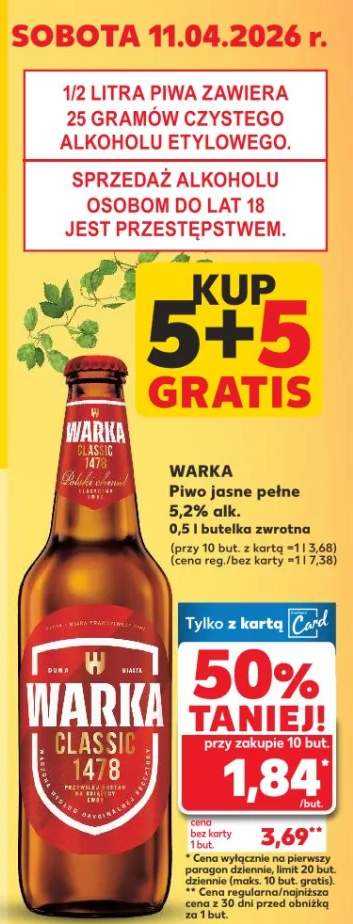 Piwo pełne Classic 5,2% alk.