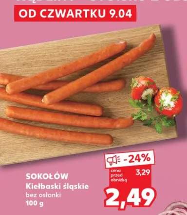 Kiełbasa śląskie bez osłonki