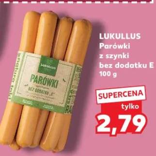 Parówki z szynki bez dodatku E