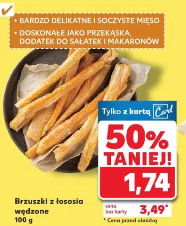 Brzuszki z łososia wędzone